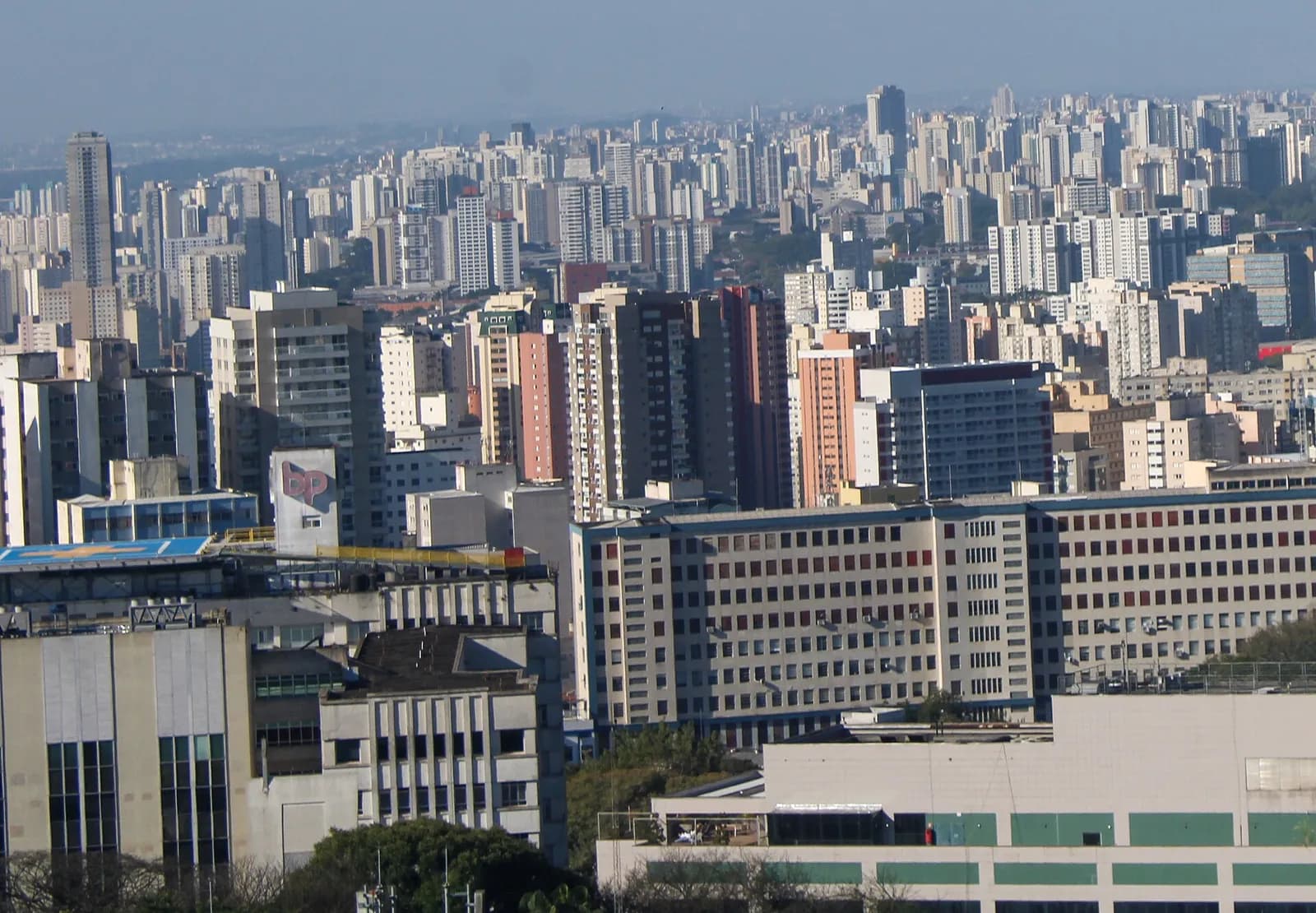 Vista da cidade de São Paulo a partir da Avenida Paulista